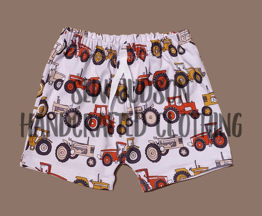 Tractors play shorts- bamboo