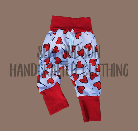 3/6m heart lollipop lounge pants