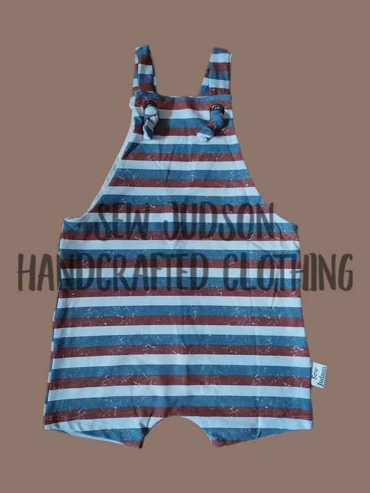 4t rwb striped overall shorts