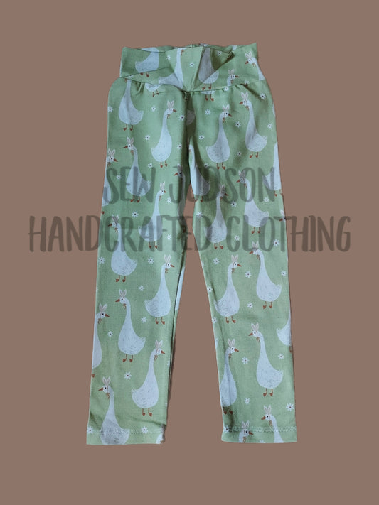 2t bunny geese leggings- organic