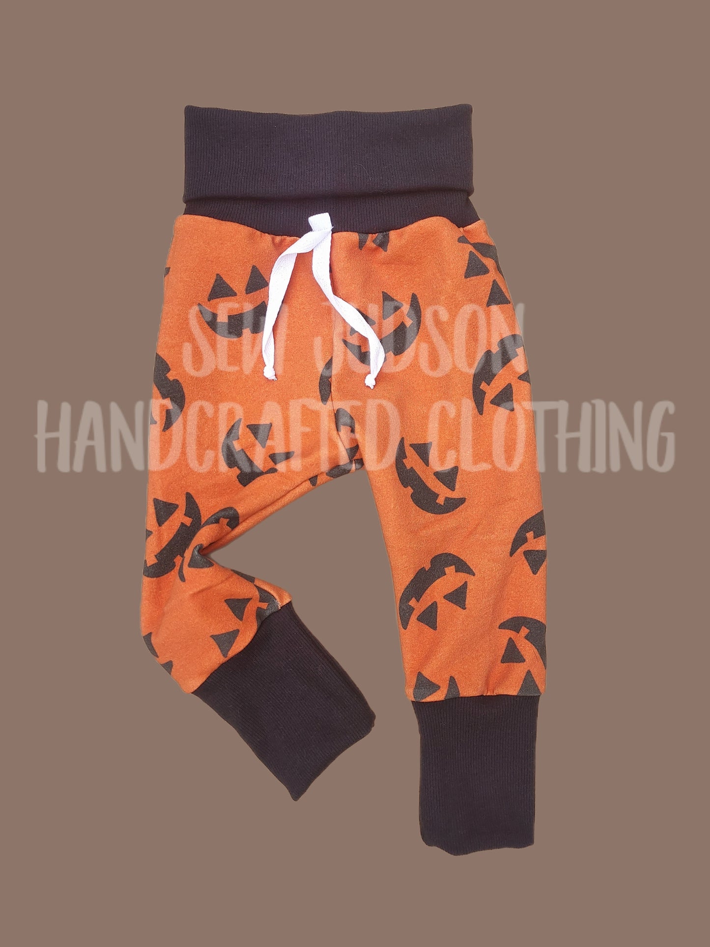 Jack O Lantern faces lounge pants- organic