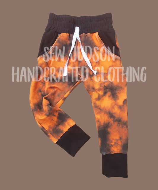 Halloween Tie Dye Pocket Joggers- ORGANIC