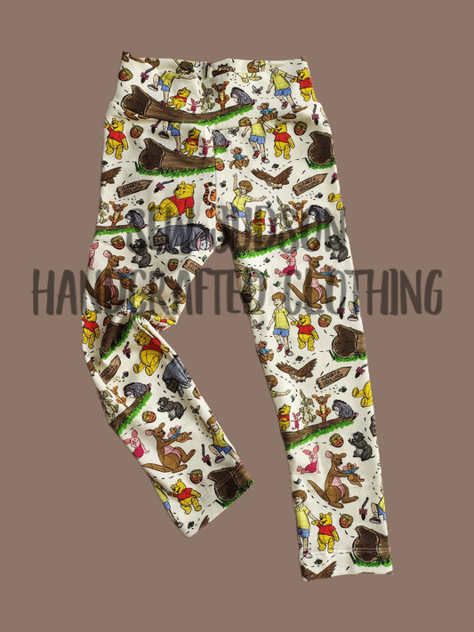 3t Honey Bear leggings- ORGANIC